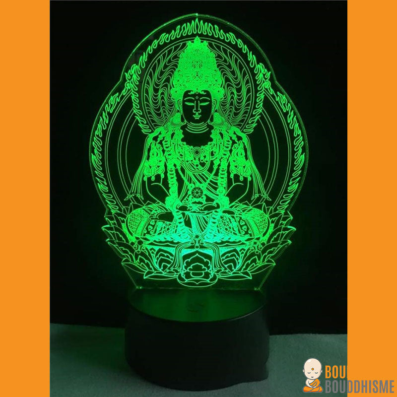 Lampe Led Hologramme "Bouddha Méditation"