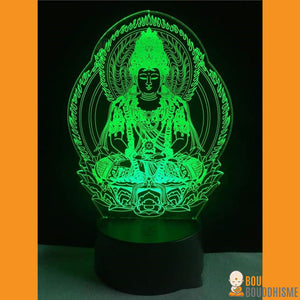 Lampe Led Hologramme "Bouddha Méditation"