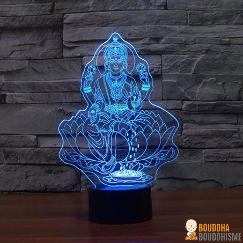 Lampe Led Hologramme "Bouddha de la Compassion"