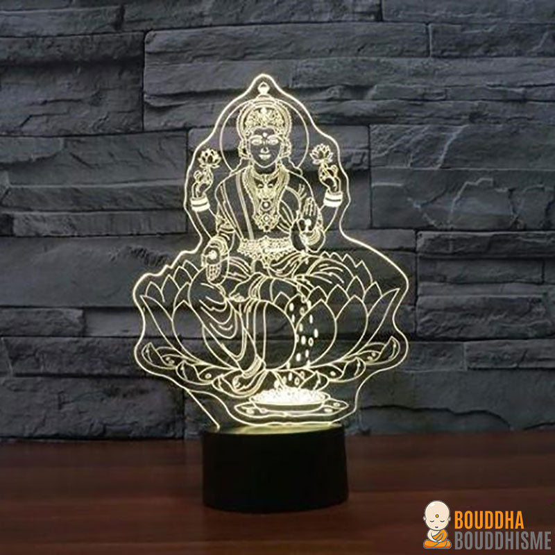 Lampe Led Hologramme "Bouddha de la Compassion"