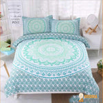 Housse de Couette Jaipur + 2 Taies d'oreillers - 8 couleurs disponibles