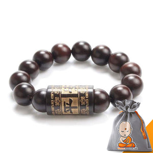 Bracelet Mantra "Protection" en Bois de Jujubier - 4 Mantras disponibles