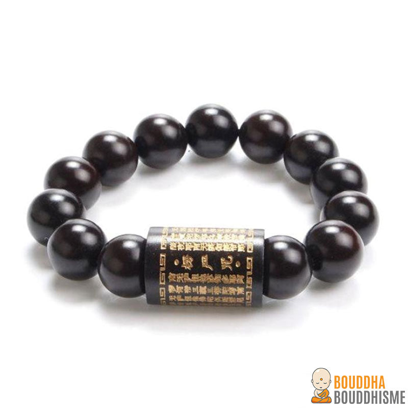 Bracelet Mantra "Protection" en Bois de Jujubier - 4 Mantras disponibles