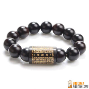 Bracelet Mantra "Protection" en Bois de Jujubier - 4 Mantras disponibles