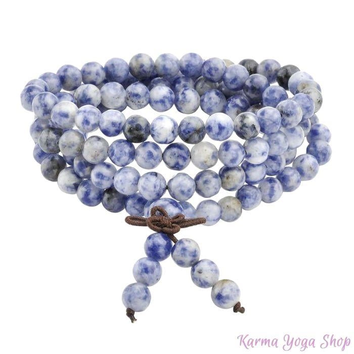 Bracelet Mala "Quiétude" en Sodalite Naturelle