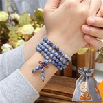 Bracelet Mala "Quiétude" en Sodalite Naturelle