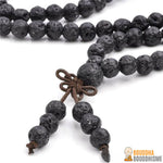 Bracelet Mala "Energie du Volcan" en Pierre de Lave