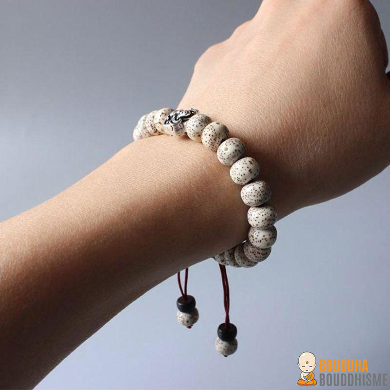 Bracelet Bouddhiste en Graine de Bodhi