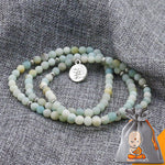 Bracelet Mala "Arbre de Vie" en Amazonite Givrée