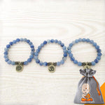 Bracelet Mala "Pleine Conscience" en Aventurine Bleue