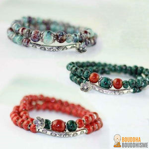 Bracelet en Perles de Céramique - 3 couleurs disponibles