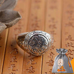 Bague Mantra "Fleur du Lotus" en Argent 925