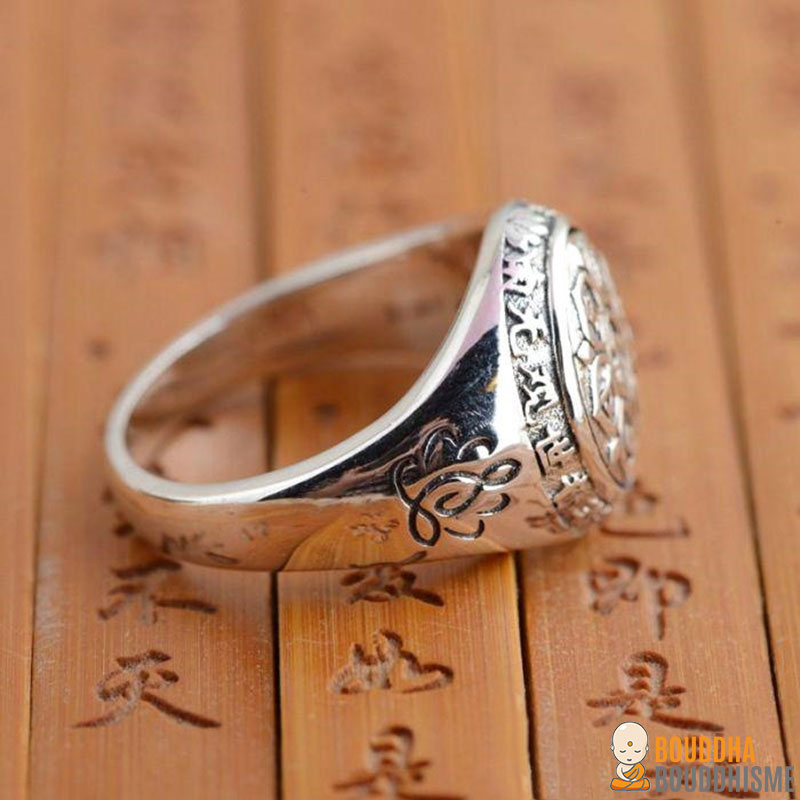 Bague Mantra "Fleur du Lotus" en Argent 925