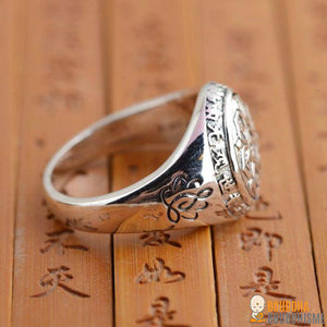 Bague Mantra "Fleur du Lotus" en Argent 925