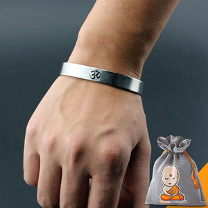 Bracelet "Om" en Acier Inoxydable