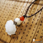 Collier "Fleur de Lotus" en Graine de Bodhi