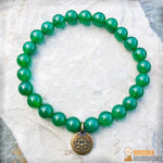 Bracelet Mala "Courage & Prospérité" en Aventurine Verte