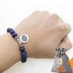 Bracelet Mala "Expression & Confiance" en Lapis Lazuli