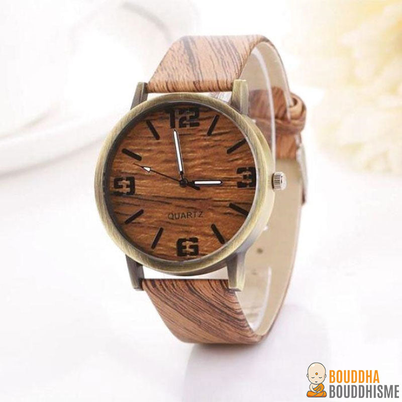 Montre "Nature" effet bois - 5 modèles disponibles