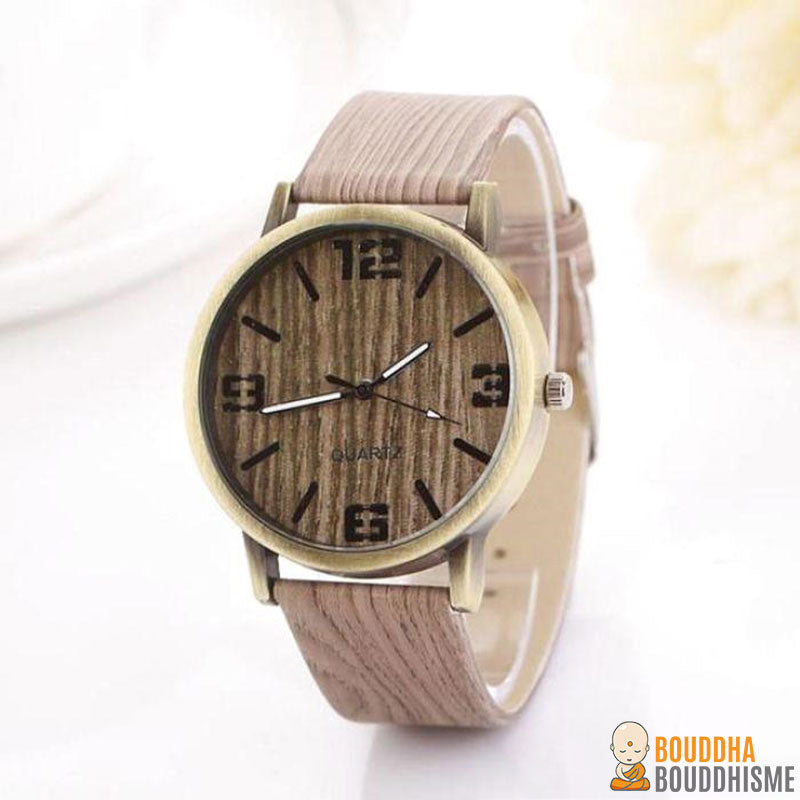 Montre "Nature" effet bois - 5 modèles disponibles