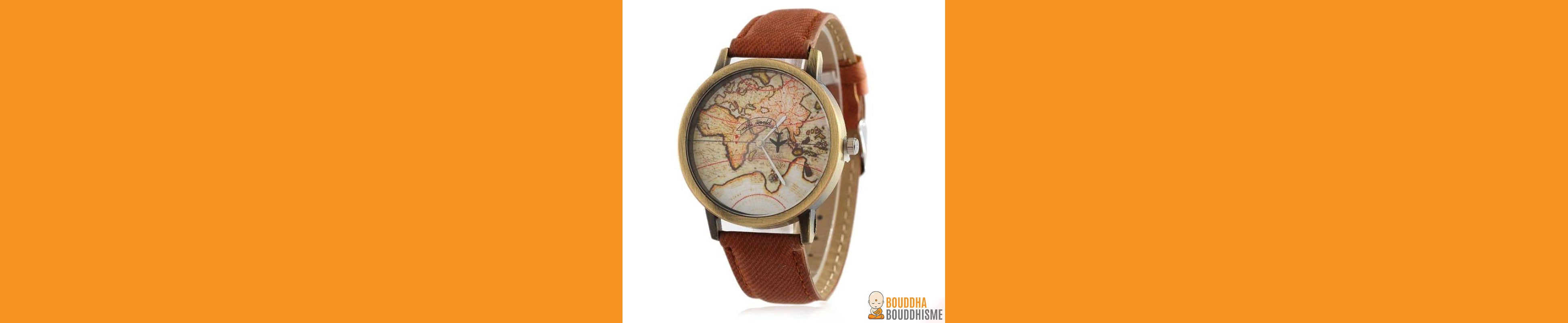 Montre Vintage "Aventure" - 7 couleurs disponibles