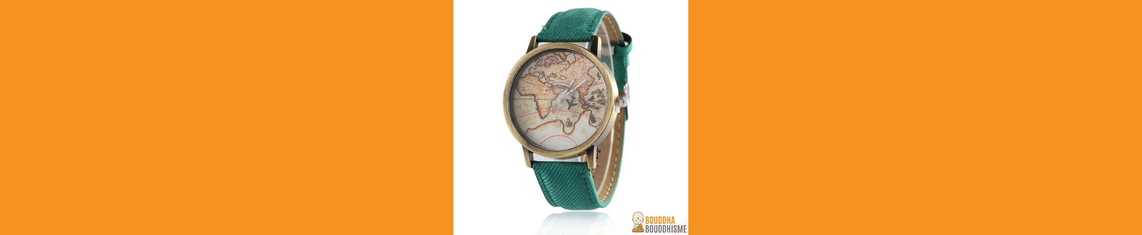 Montre Vintage "Aventure" - 7 couleurs disponibles