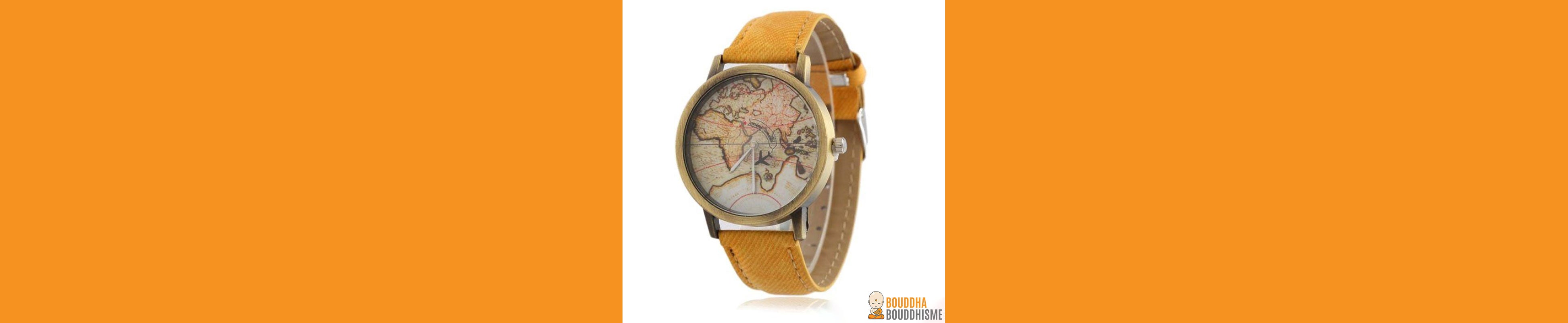 Montre Vintage "Aventure" - 7 couleurs disponibles