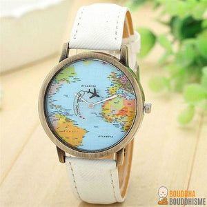 Montre "Globe-Trotteur" - 7 couleurs disponibles