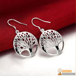 Boucles d'oreilles "Arbre de Vie" en Argent 925