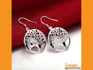 Boucles d'oreilles "Arbre de Vie" en Argent 925