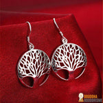 Boucles d'oreilles "Arbre de Vie" en Argent 925