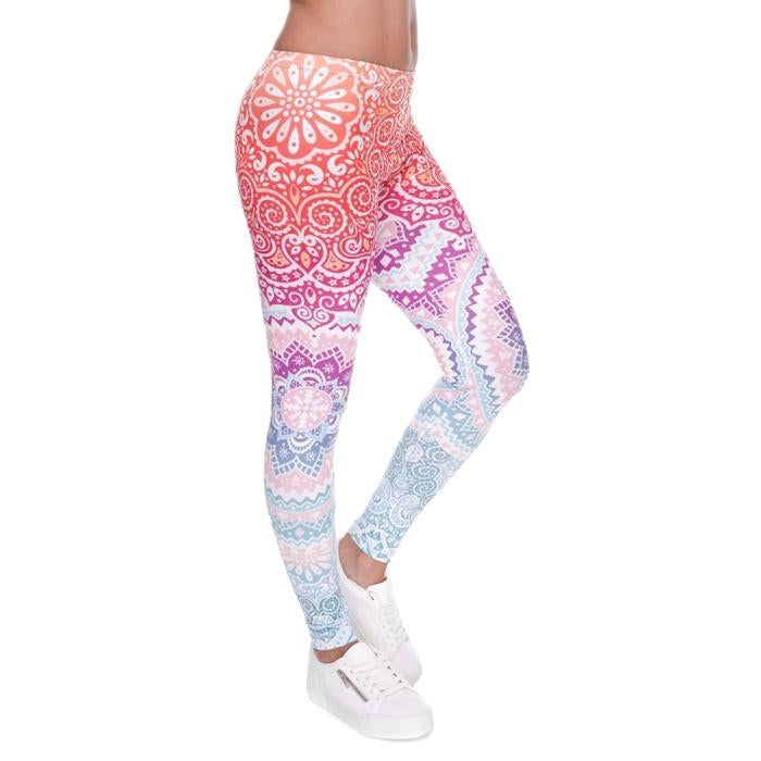 Leggings Mandalas - 4 styles disponibles - Taille unique