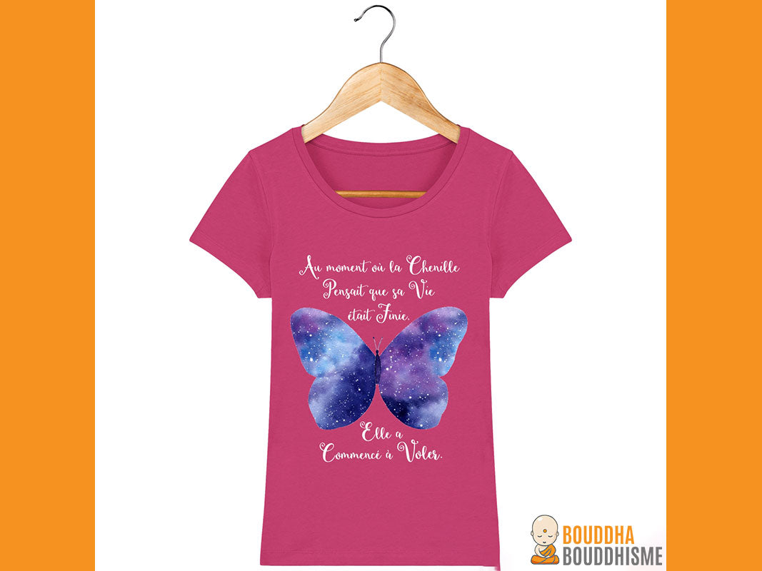 T-Shirt Femme "Transformation du Papillon"