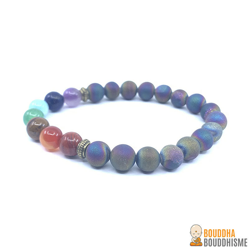 Bracelet 7 Chakras "Energie Positive" (Nouvelle Version 2019)