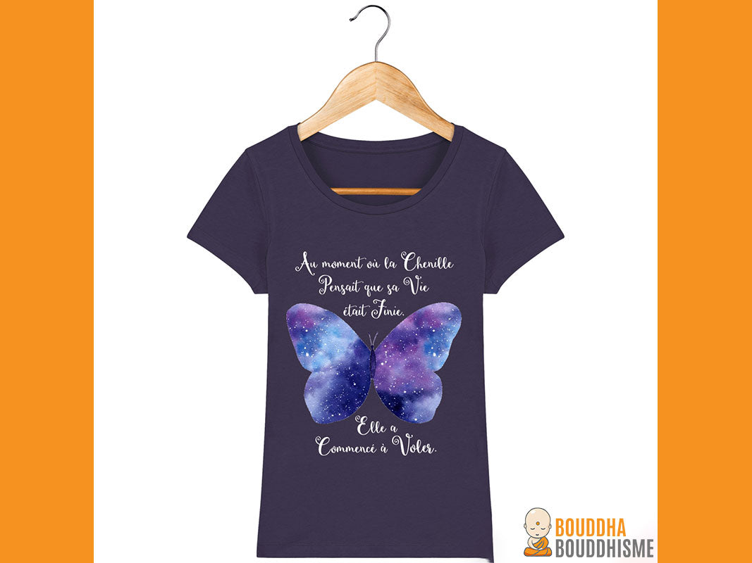 T-Shirt Femme "Transformation du Papillon"