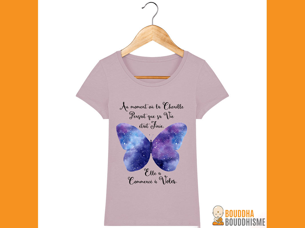 T-Shirt Femme "Transformation du Papillon"