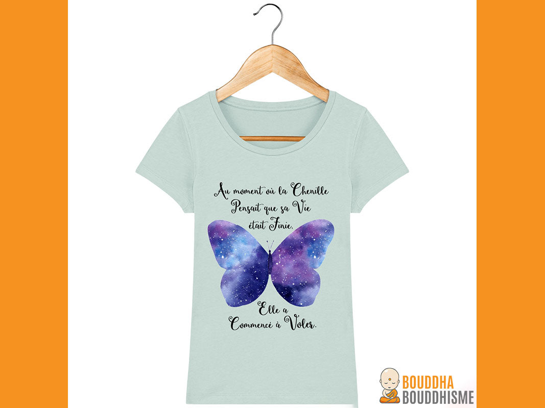 T-Shirt Femme "Transformation du Papillon"