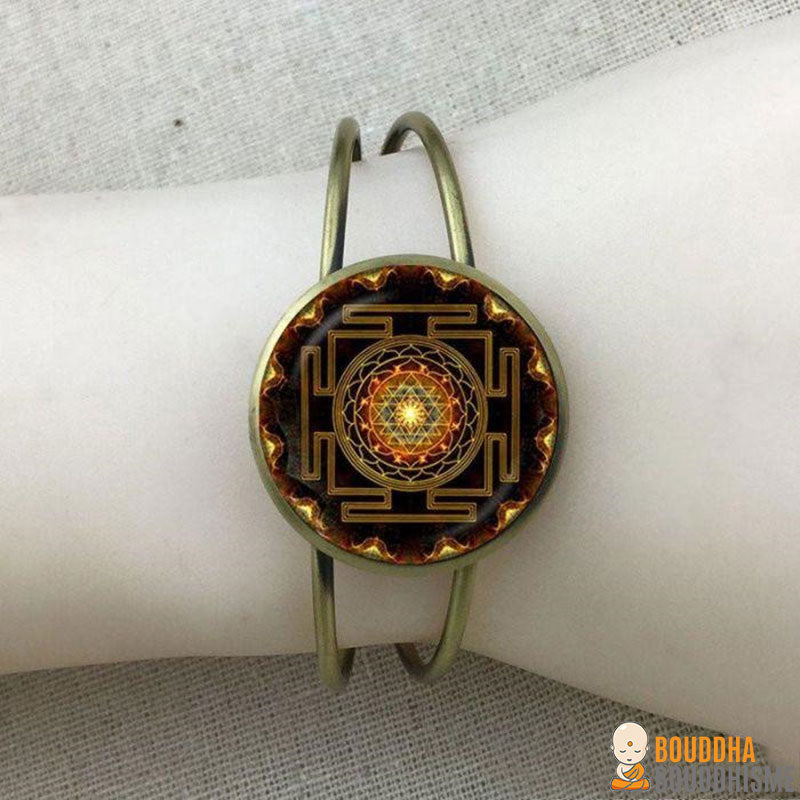 Bracelet réglable "Sri Yantra"