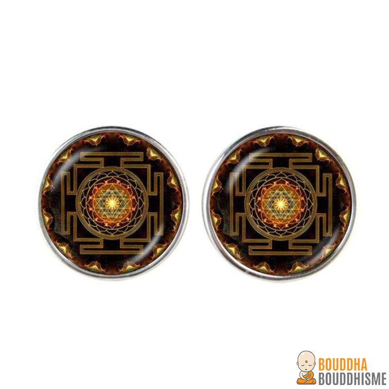 Boucles d'oreilles "Sri Yantra"