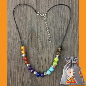 Collier "7 Chakras" en Pierres Naturelles