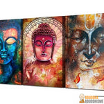 Édition Limitée - Peinture 3 pièces "Transcendance de Bouddha"