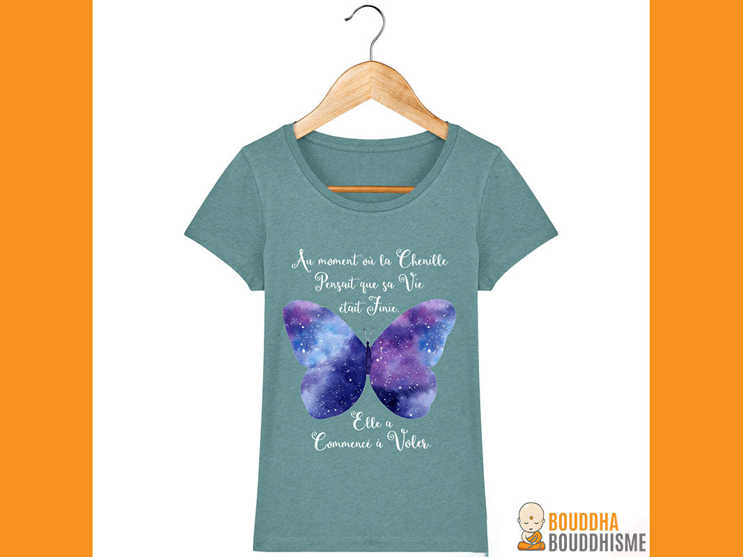 T-Shirt Femme "Transformation du Papillon"