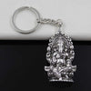 Porte-clés Ganesh Argent Antique