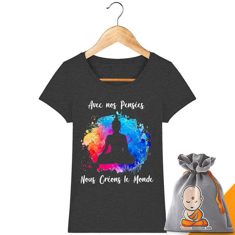 T-Shirt Femme "Créons le monde"