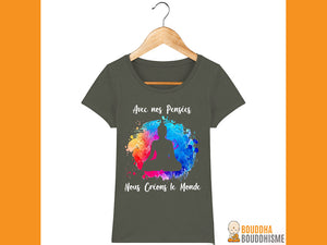 T-Shirt Femme "Créons le monde"