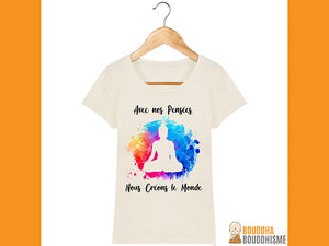 T-Shirt Femme "Créons le monde"