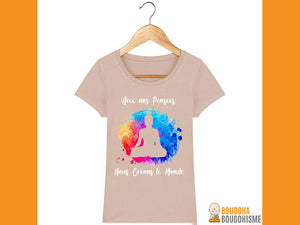 T-Shirt Femme "Créons le monde"