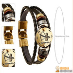 Bracelet "Signe du Zodiac" en Cuir