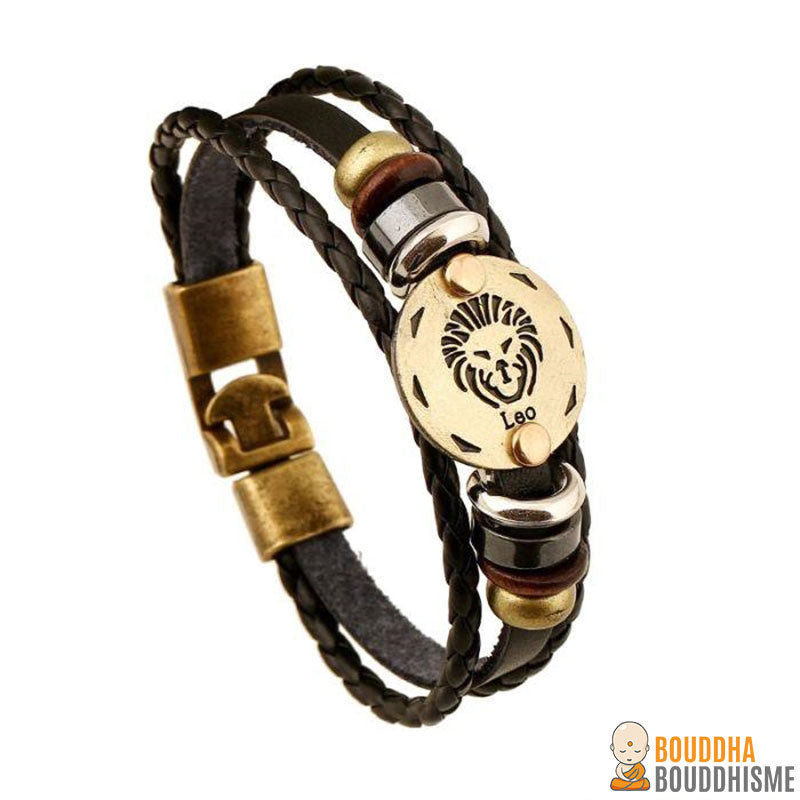 Bracelet "Signe du Zodiac" en Cuir