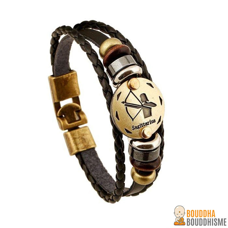 Bracelet "Signe du Zodiac" en Cuir